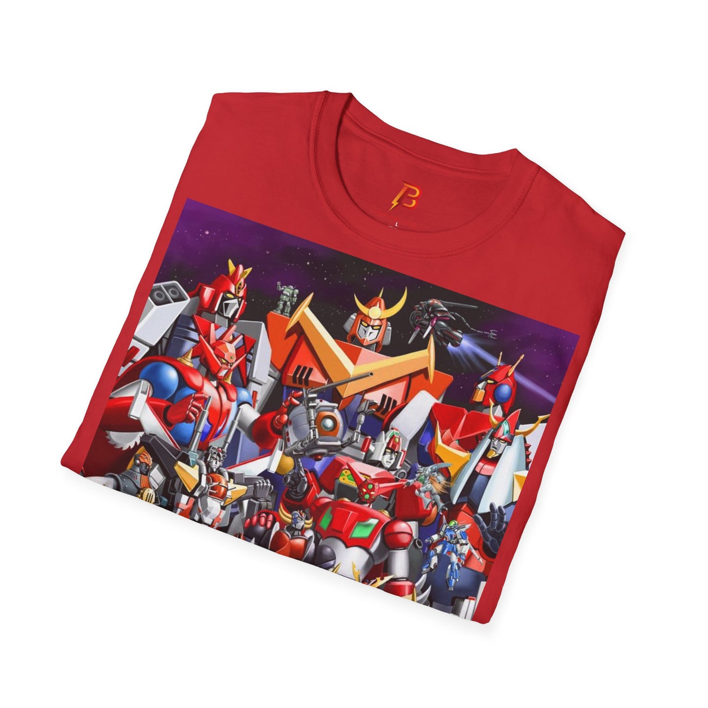 "T-shirt robot giapponesi anni ‘80 in cotone morbido. Un must per fan anime e collezionisti. Comfort e stile per ogni occasione.