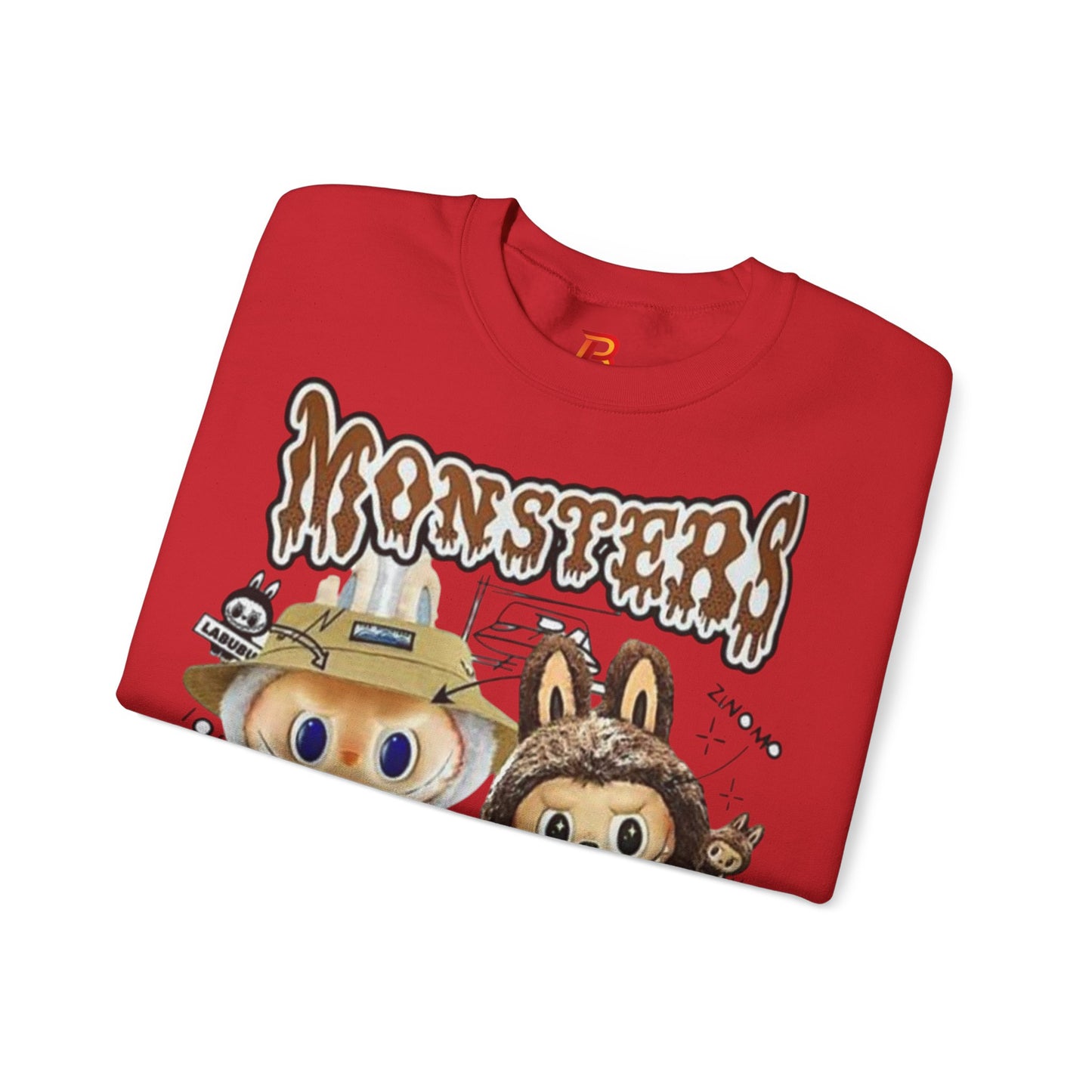 Felpa Unisex Labubu Monsters – Sweatshirt Streetwear Casual Heavy Blend.