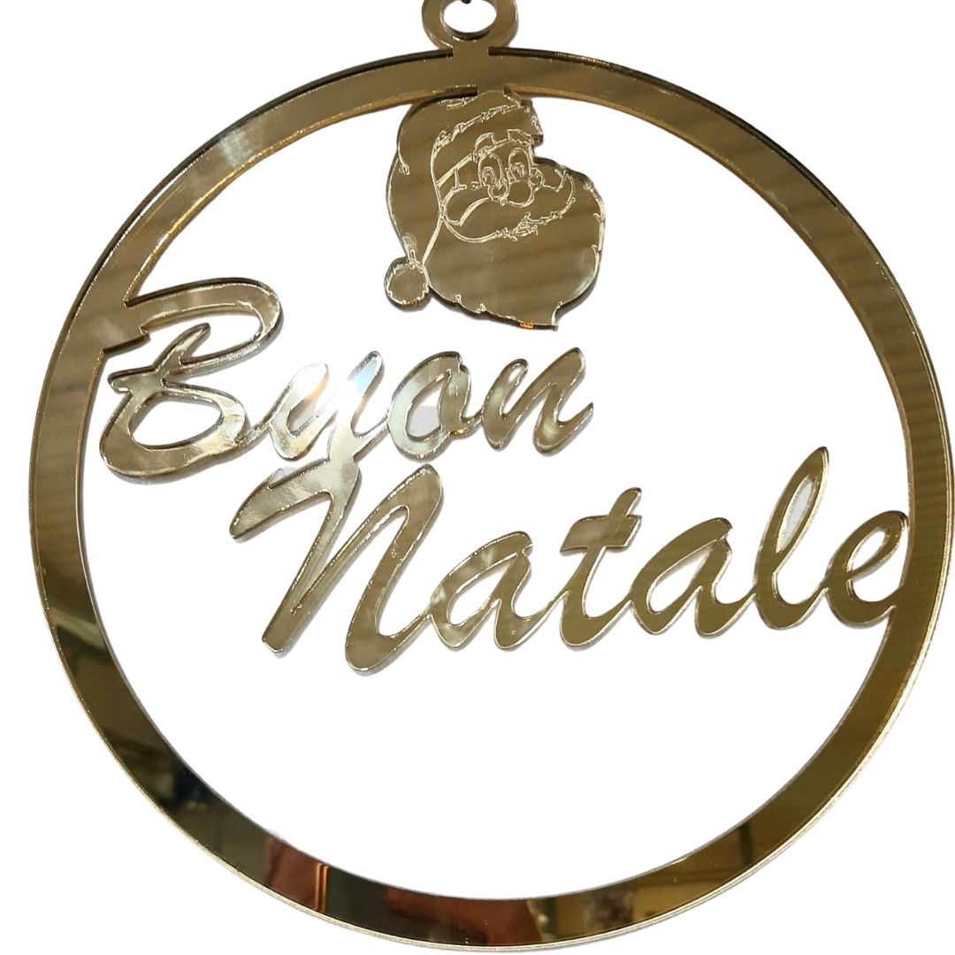 Fuori porta in plexiglass  Buon Natale  – The Bumba Store