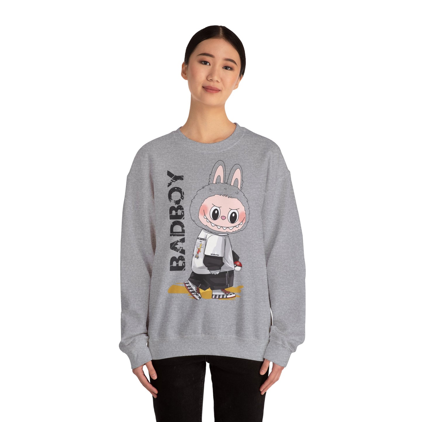 Felpa Unisex Labubu BADBOY – Streetwear Casual Heavy Blend.