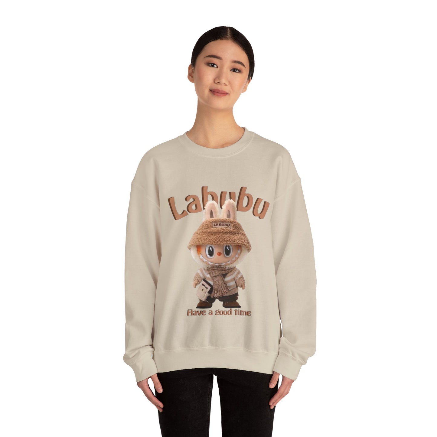 Felpa Unisex Labubu Have a Good Time – Streetwear Casual Heavy Blend.