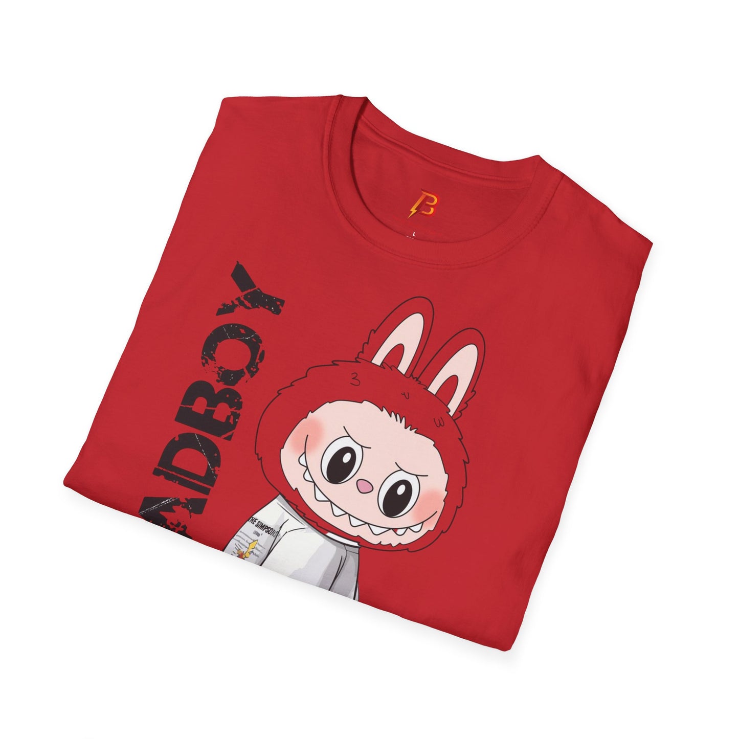 T-Shirt Unisex Labubu Softstyle – Design Streetwear Kawaii “Bad Boy”.