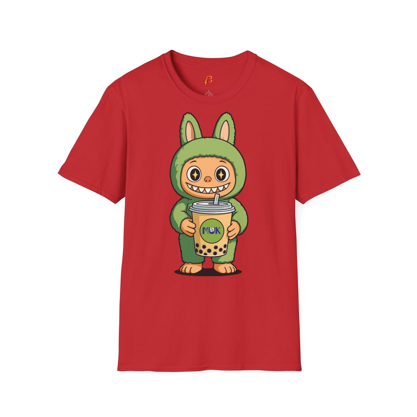 T-Shirt Unisex Labubu Softstyle – Design Kawaii con Bubble Tea.