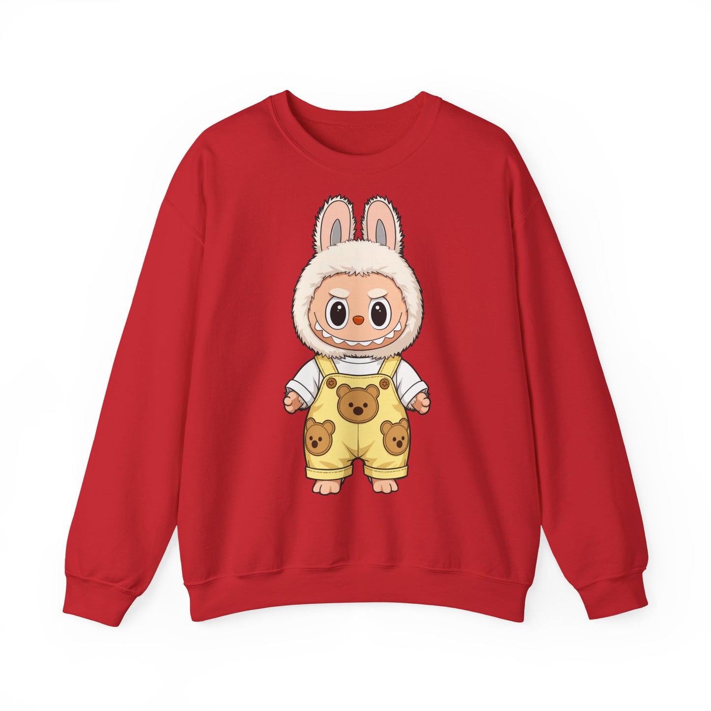 Felpa Unisex Labubu Teddy Overalls – Sweatshirt - Streetwear Heavy Blend™.