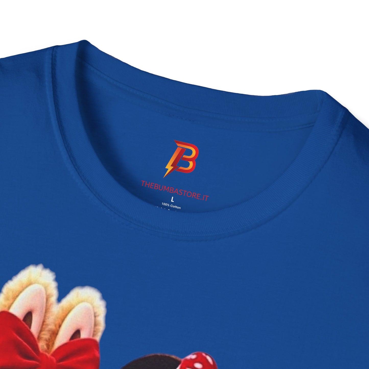 T-Shirt Unisex Labubu Softstyle  – Design Kawaii Coppia in Stile Minnie & Mickey.