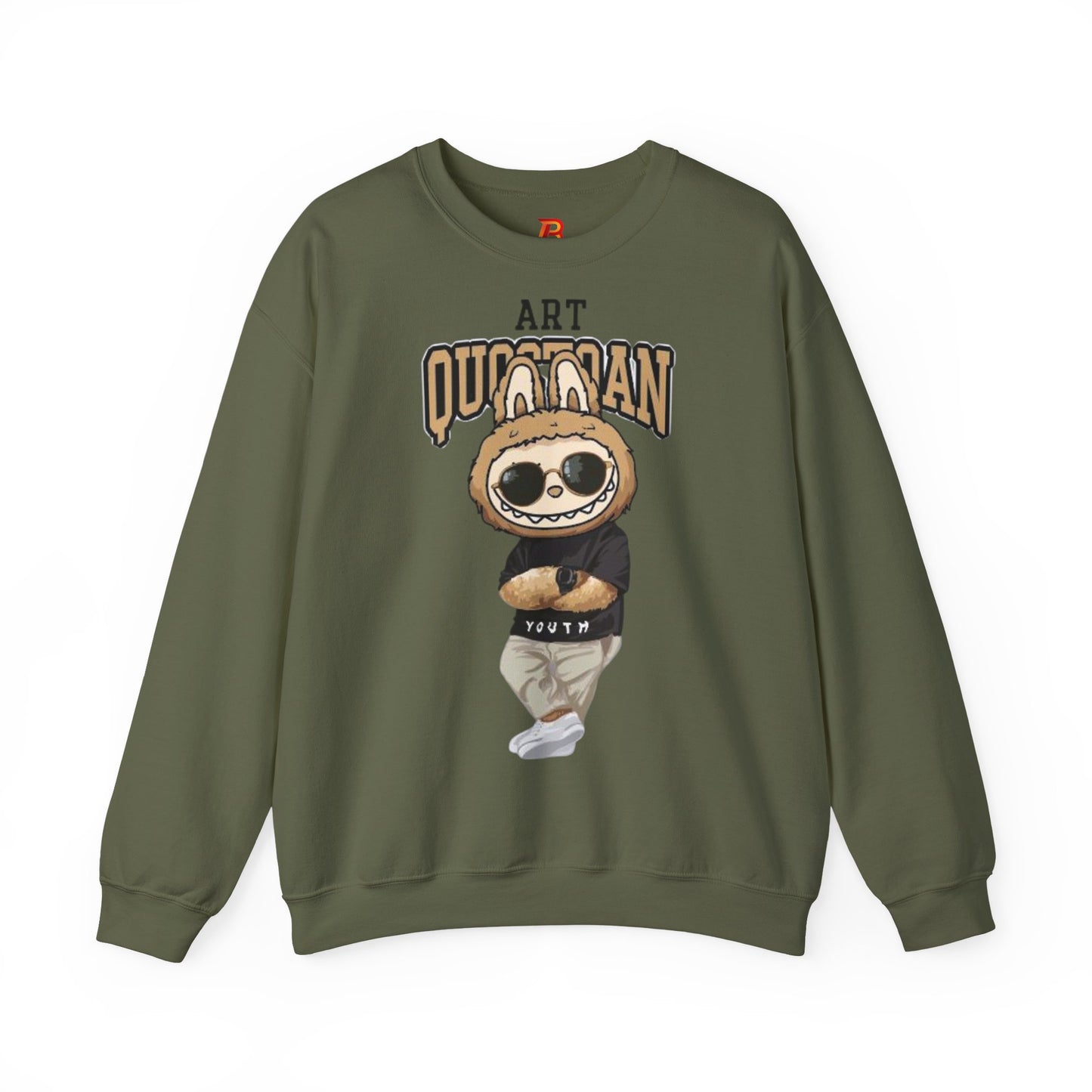 Felpa Unisex Labubu Art Quotidian – Streetwear Casual Heavy Blend.