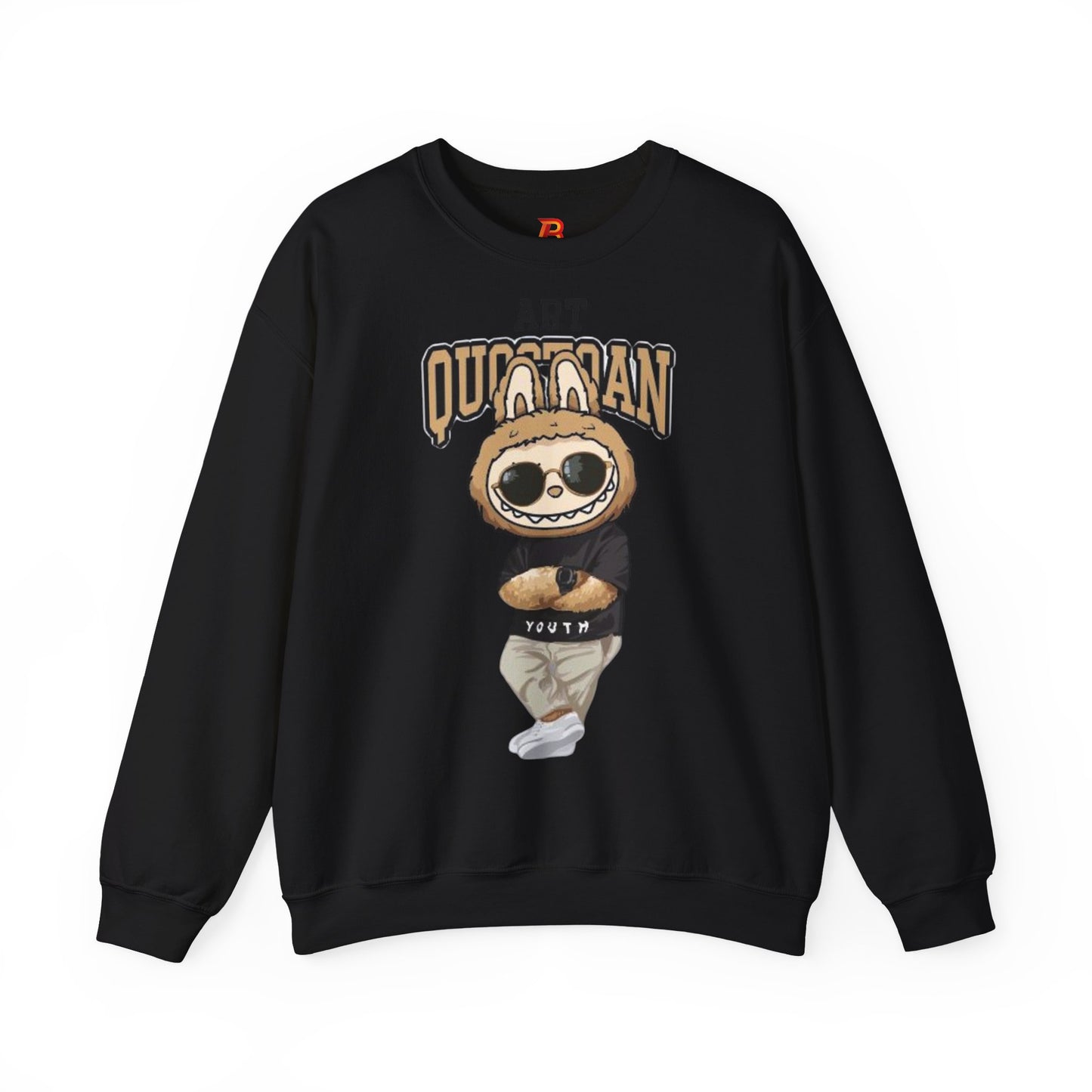 Felpa Unisex Labubu Art Quotidian – Streetwear Casual Heavy Blend.