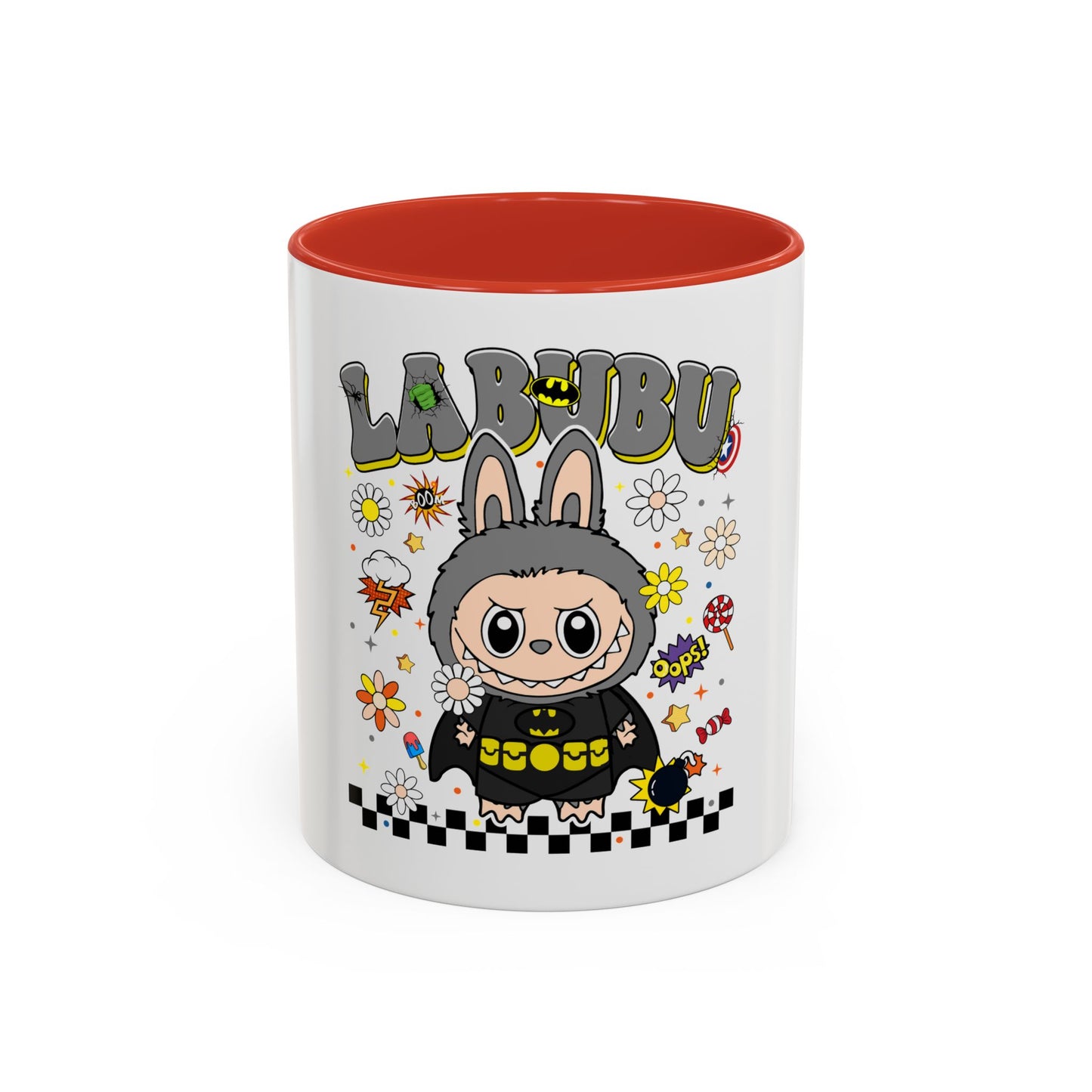 Tazza Labubu Pop Art | Tazza Colorata in Ceramica 315 ml – Collezione Personalizzabile.