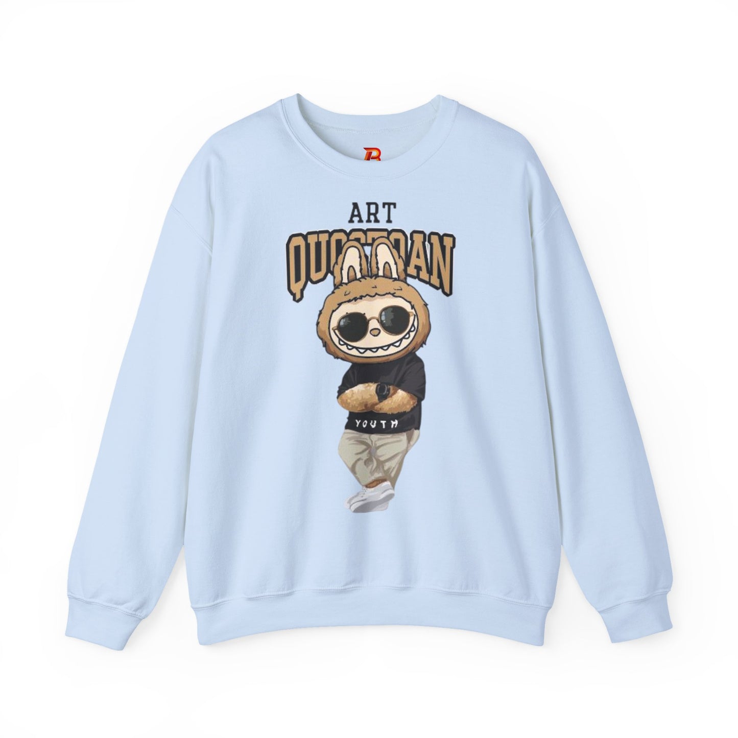 Felpa Unisex Labubu Art Quotidian – Streetwear Casual Heavy Blend.