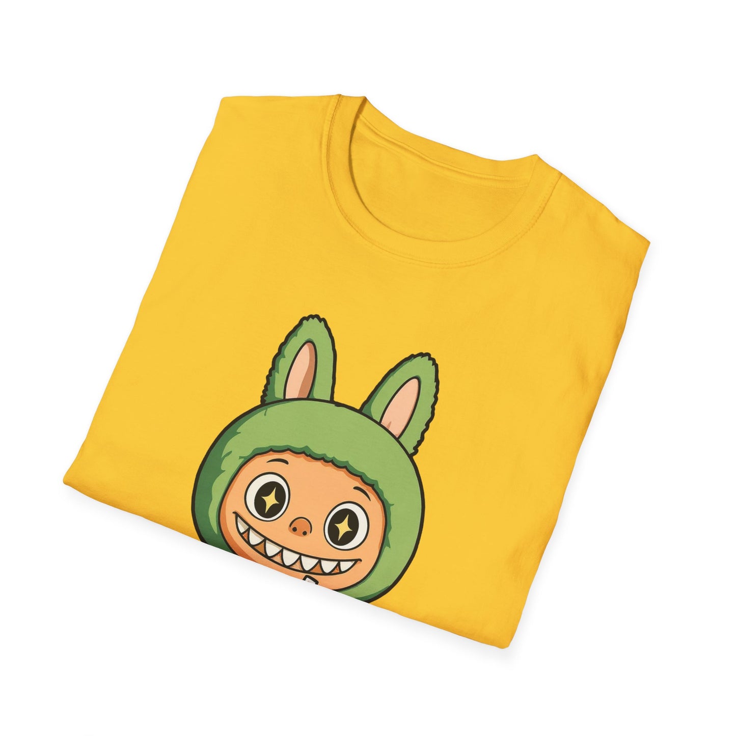 T-Shirt Unisex Labubu Softstyle – Design Kawaii con Bubble Tea.