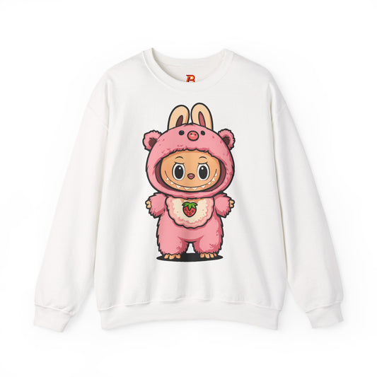 Felpa Unisex Labubu Rosa – Sweatshirt Streetwear Casual, Comfort e Stile Giocoso.