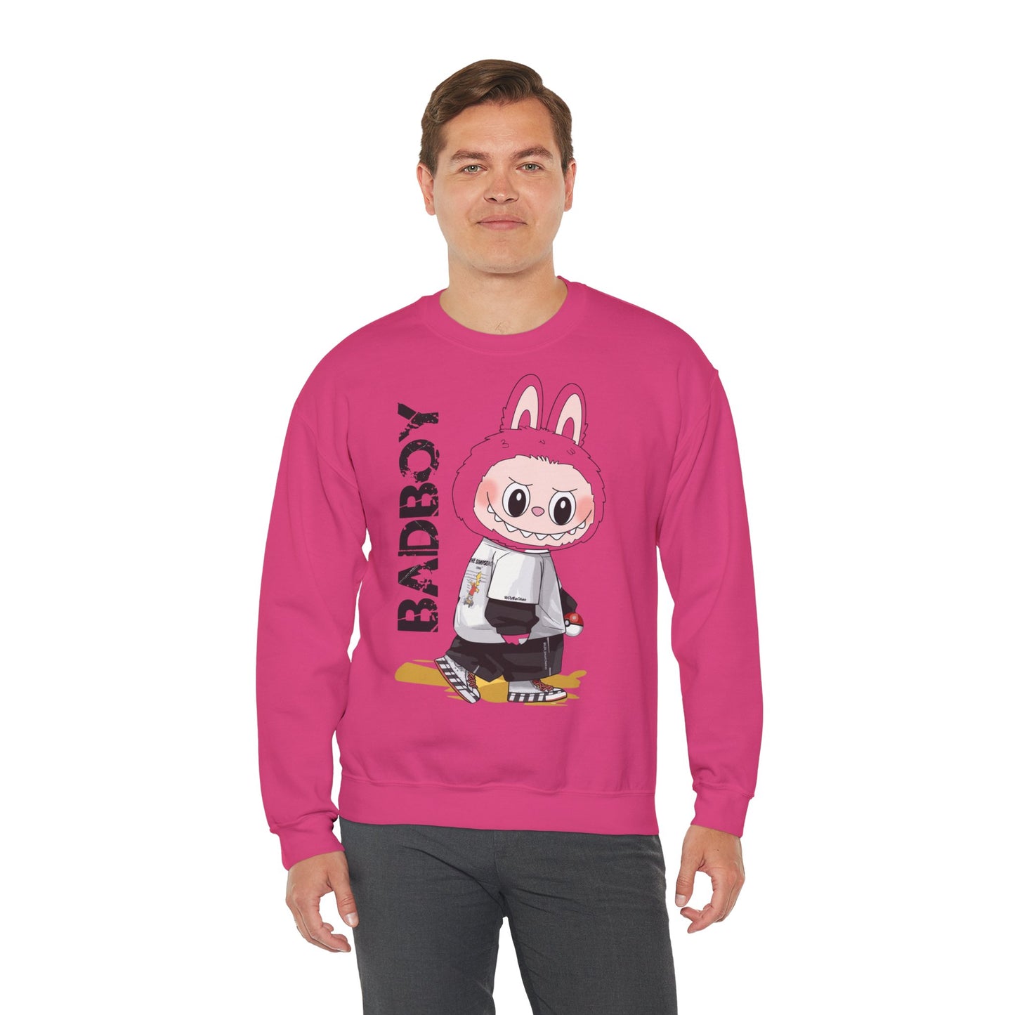 Felpa Unisex Labubu BADBOY – Streetwear Casual Heavy Blend.