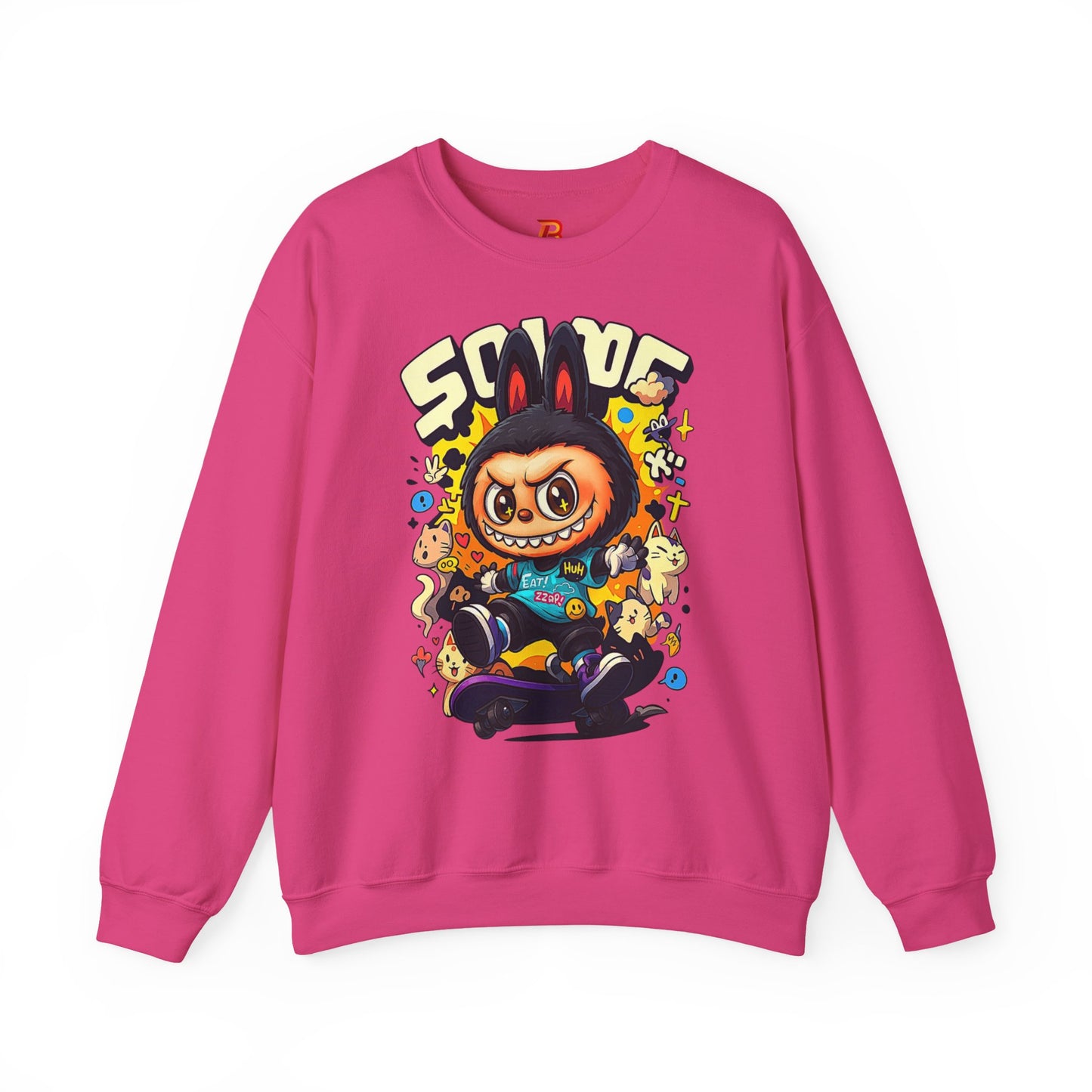 Felpa Unisex Labubu Skateboard – Streetwear Casual, Moda Urban e Comfort.