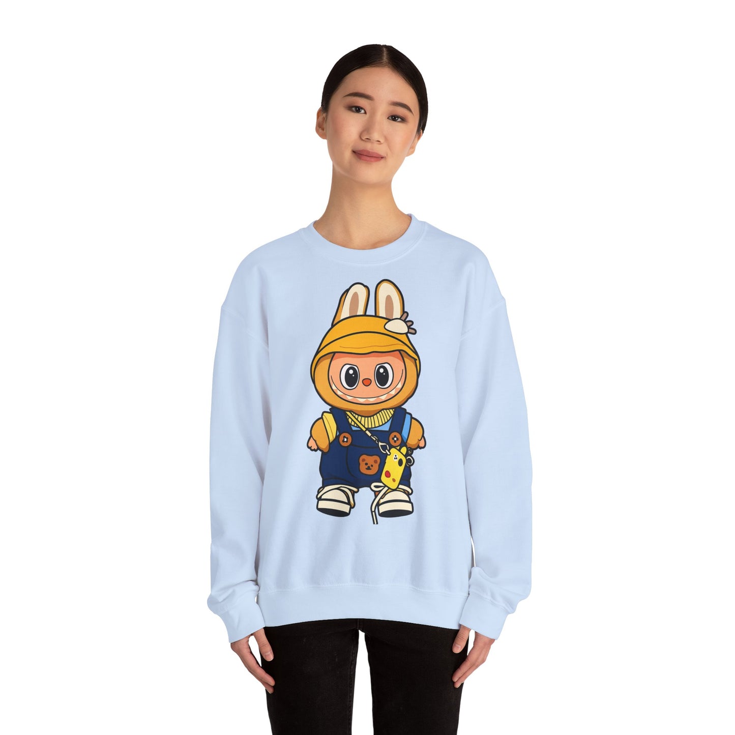 Felpa Unisex Labubu Hoodie Style – Sweatshirt - Streetwear Heavy Blend.