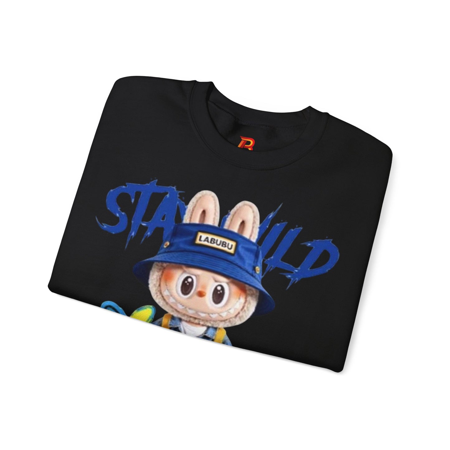 Felpa Unisex Labubu Stay Wild – Streetwear Casual con Design Cartoon.