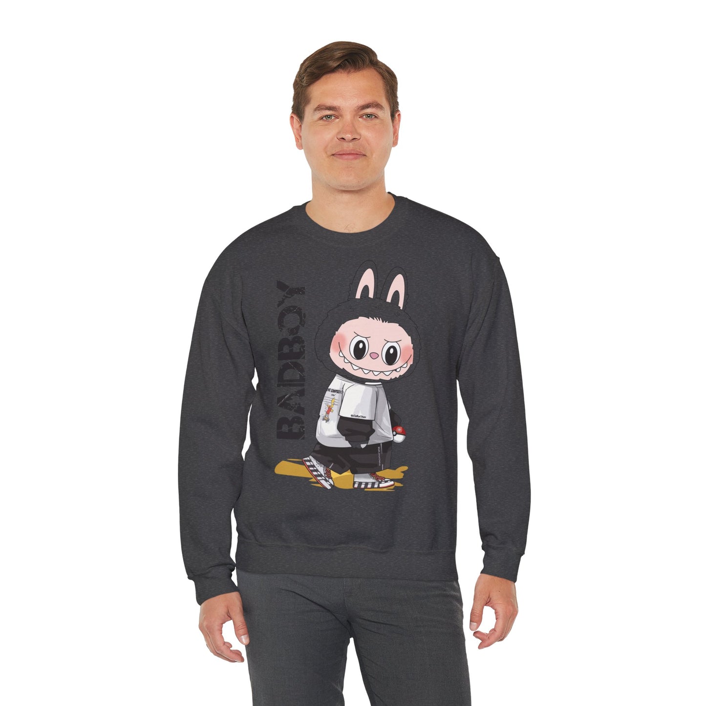 Felpa Unisex Labubu BADBOY – Streetwear Casual Heavy Blend.