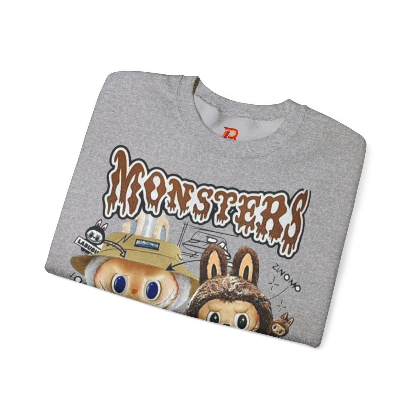 Felpa Unisex Labubu Monsters – Sweatshirt Streetwear Casual Heavy Blend.