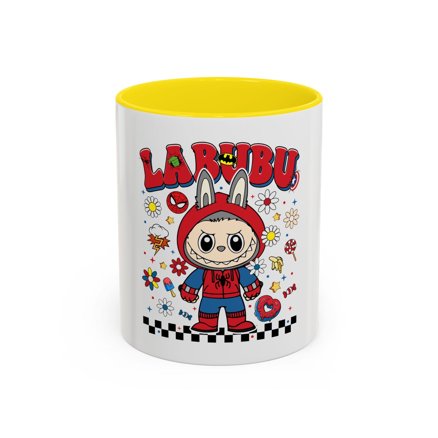 Tazza Labubu Pop Art | Tazza Colorata in Ceramica 315 ml – Collezione Personalizzabile.