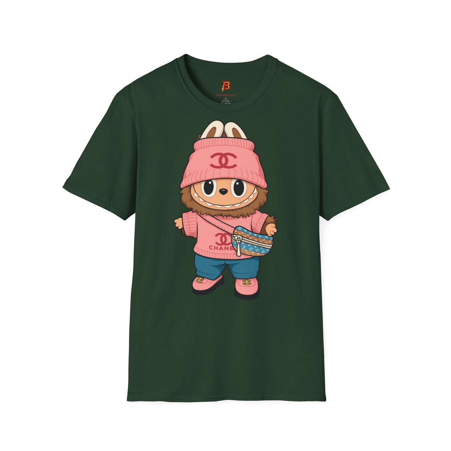 T-Shirt Unisex Labubu Softstyle – Outfit Streetwear  Kawaii.