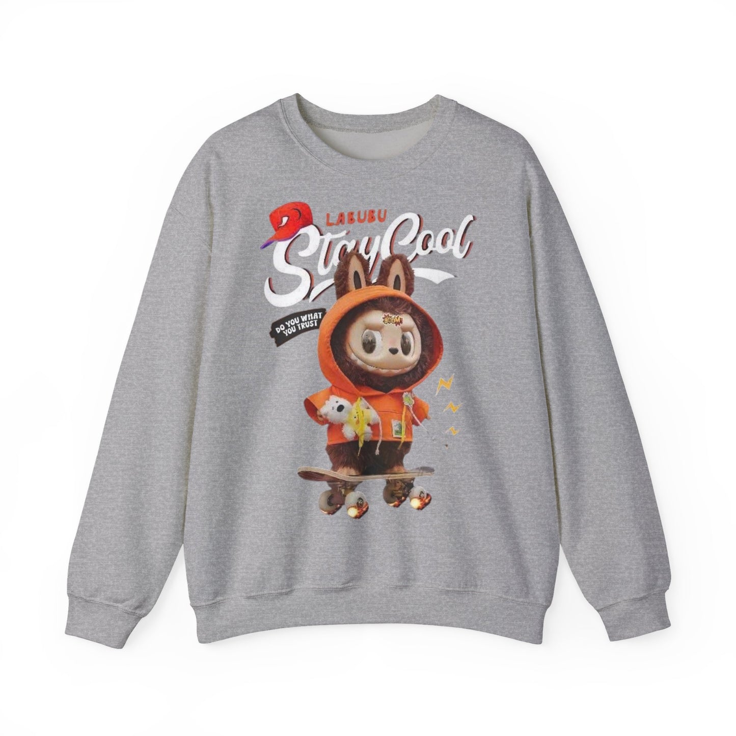 Felpa Unisex Labubu Stay Cool – Sweatshirt _ Streetwear Heavy Blend.