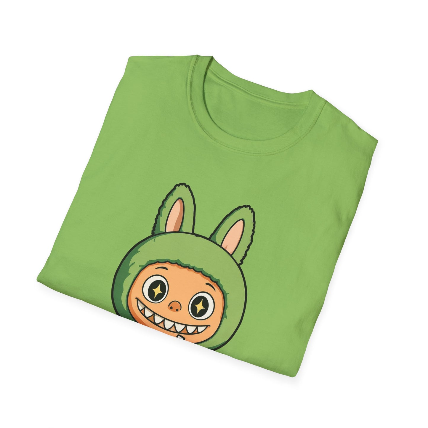 T-Shirt Unisex Labubu Softstyle – Design Kawaii con Bubble Tea.
