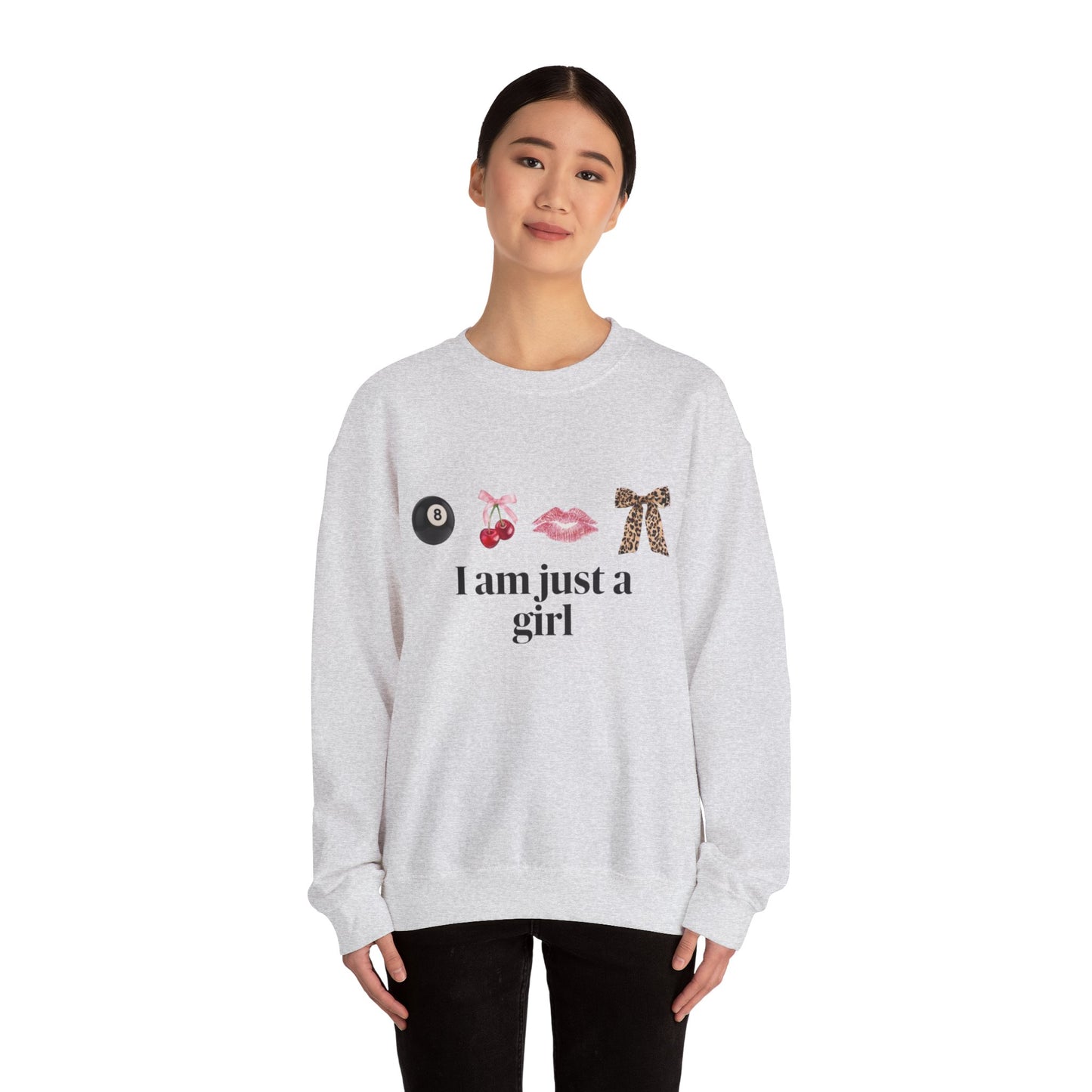 Felpa “I Am Just a Girl” – Stampa DTG di Alta Qualità | Moda Donna Trendy e Comoda.