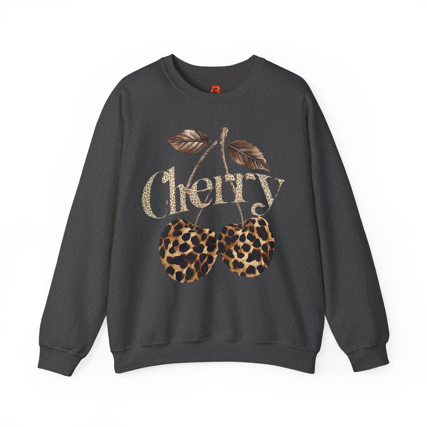 Felpa Unisex "Cherry Leopard" – Stampa Ciliegie Animalier, Stile Streetwear alla Moda.