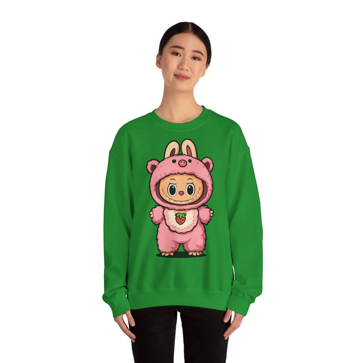 Felpa Unisex Labubu Rosa – Sweatshirt Streetwear Casual, Comfort e Stile Giocoso.