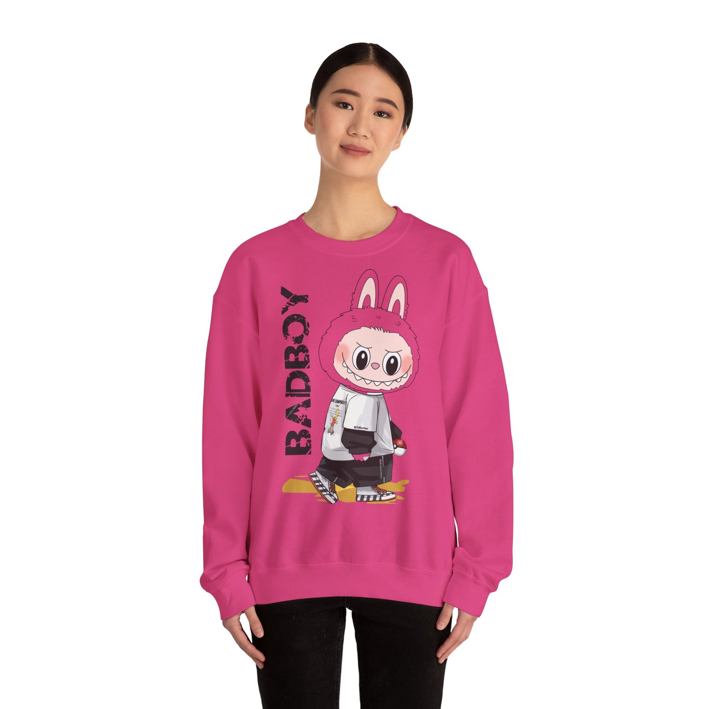 Felpa Unisex Labubu BADBOY – Streetwear Casual Heavy Blend.