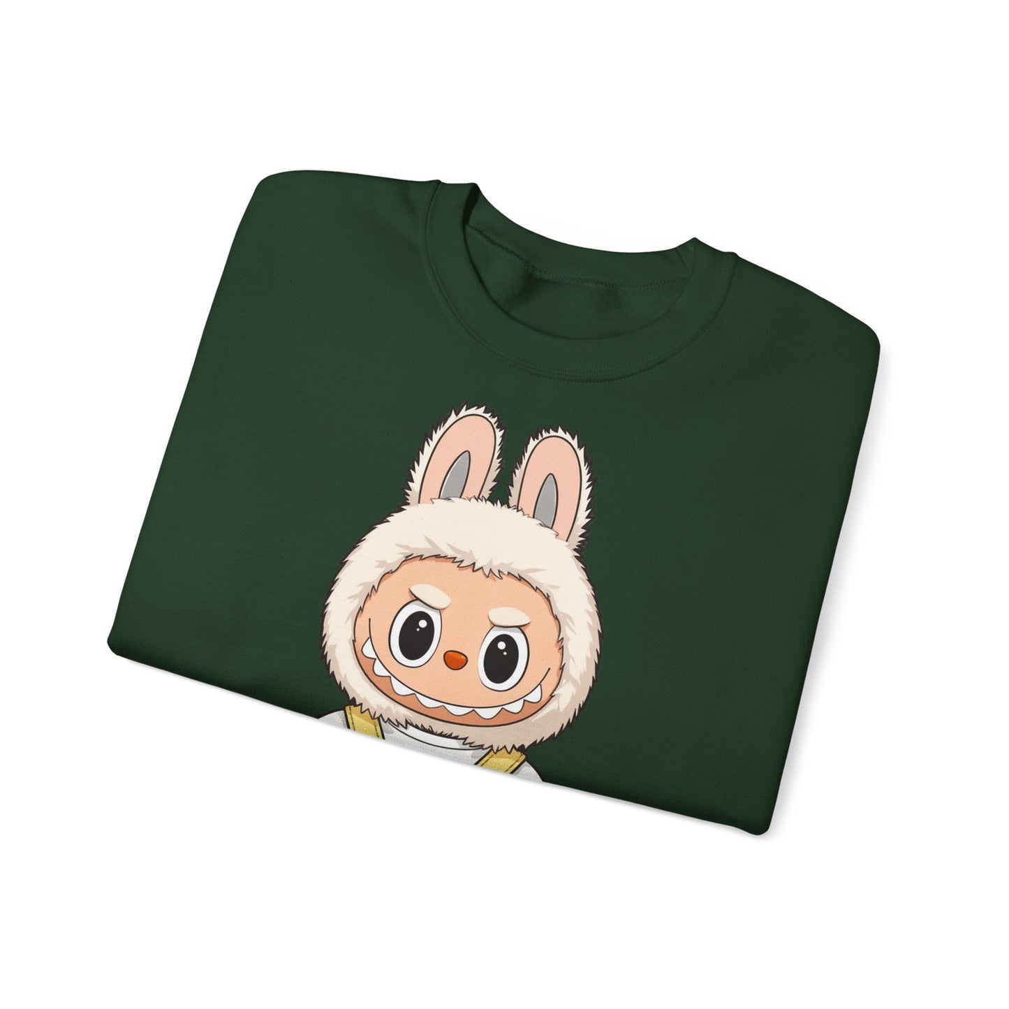 Felpa Unisex Labubu Teddy Overalls – Sweatshirt - Streetwear Heavy Blend™.