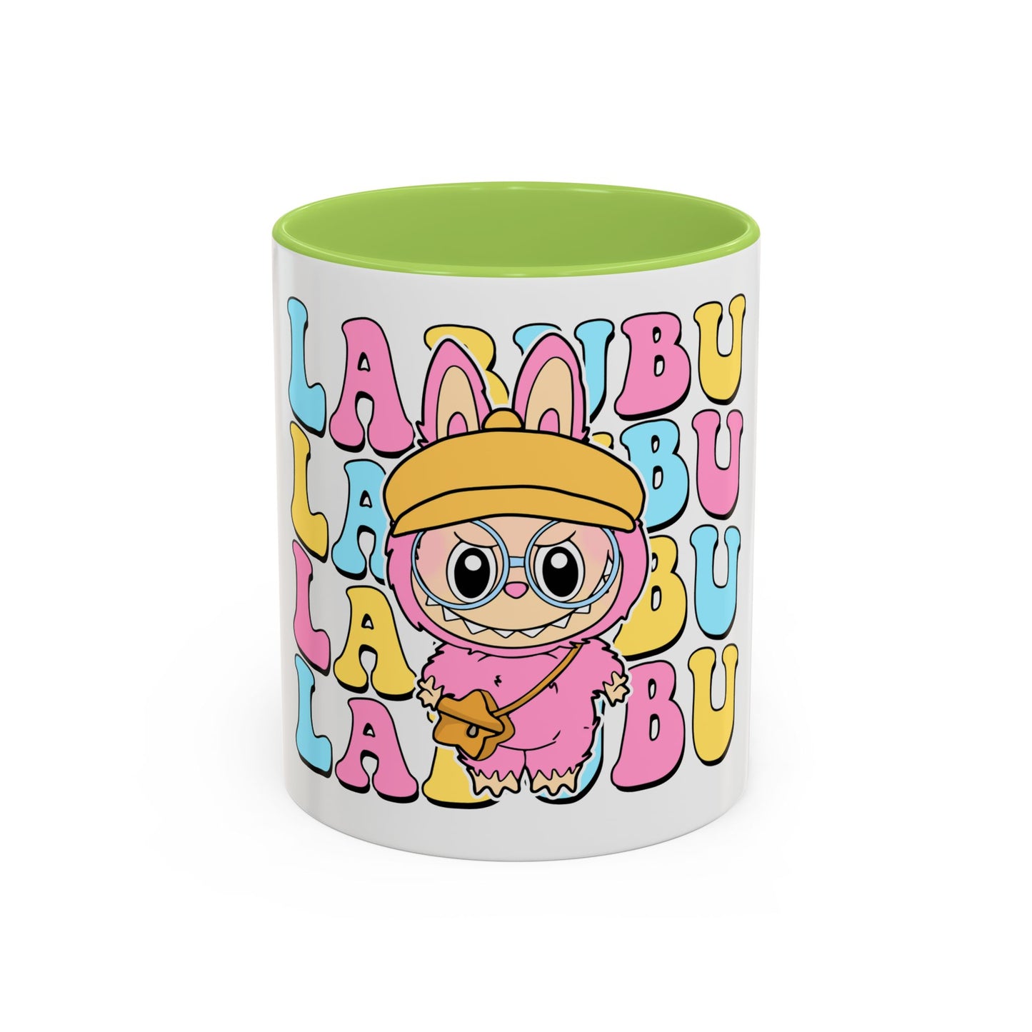 Tazza Labubu Pop Art | Tazza Colorata in Ceramica 315 ml – Collezione Personalizzabile.