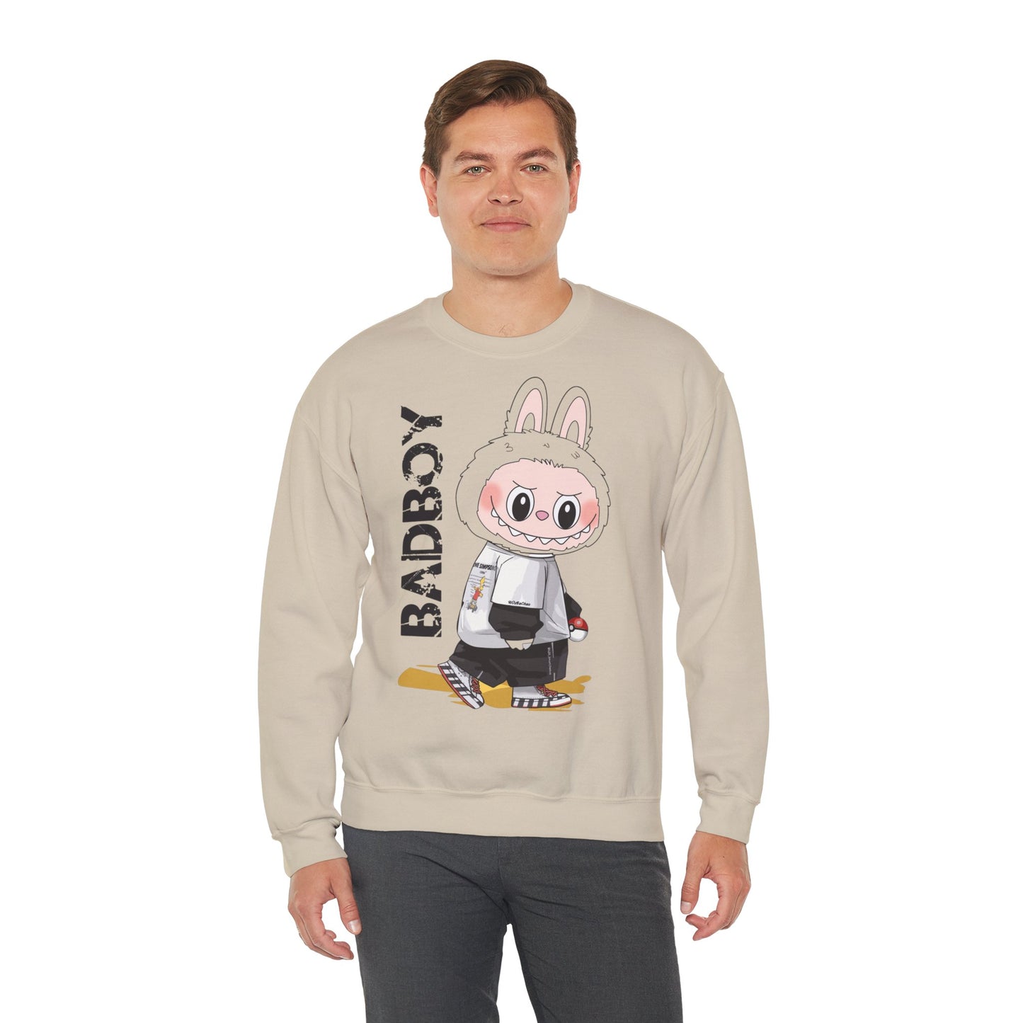 Felpa Unisex Labubu BADBOY – Streetwear Casual Heavy Blend.