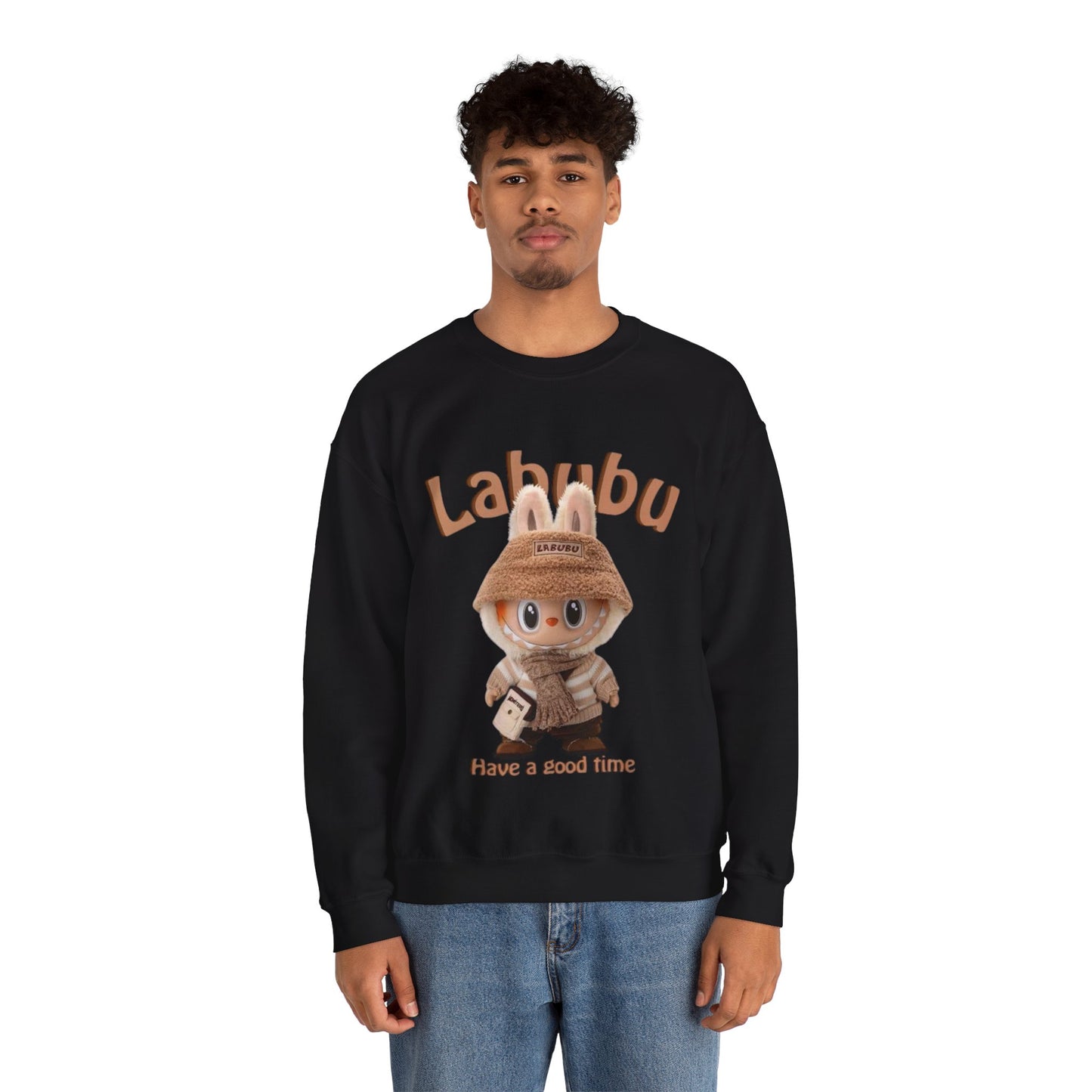 Felpa Unisex Labubu Have a Good Time – Streetwear Casual Heavy Blend.