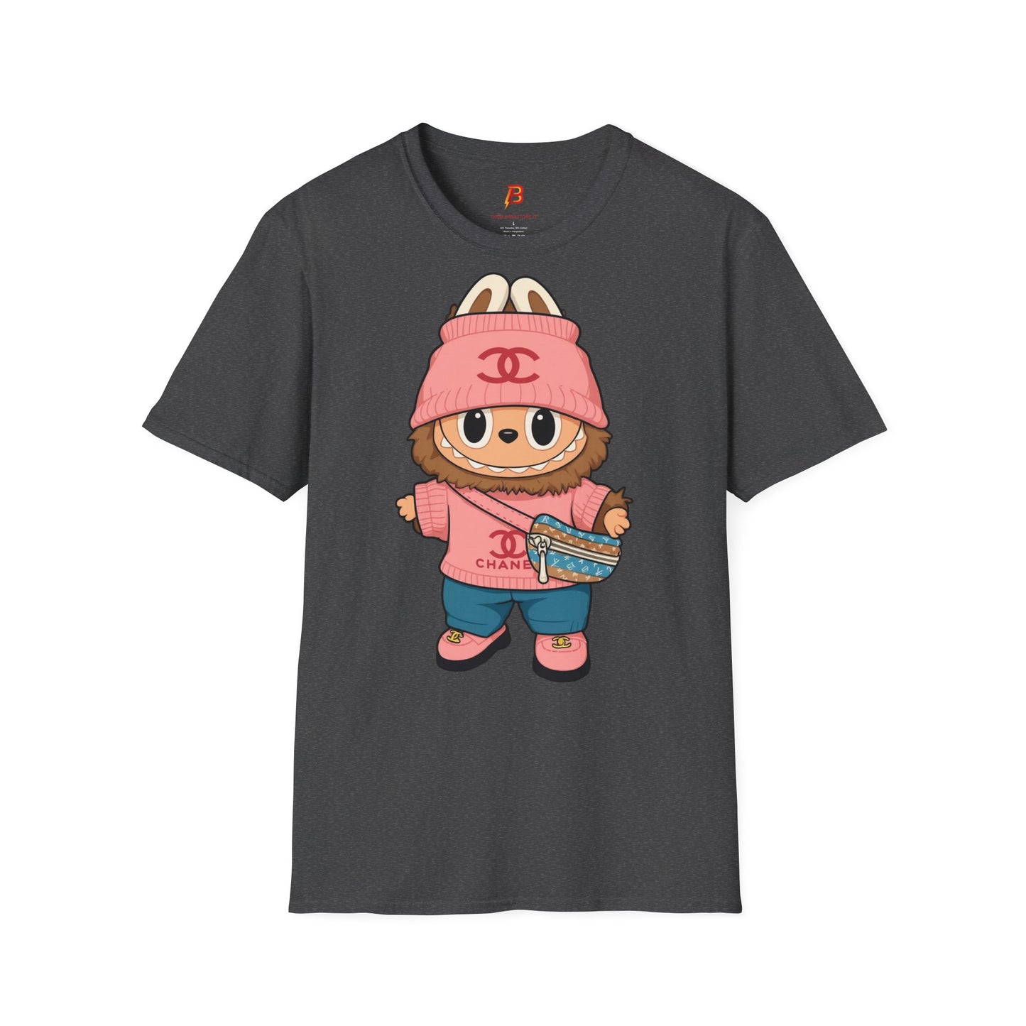 T-Shirt Unisex Labubu Softstyle – Outfit Streetwear  Kawaii.