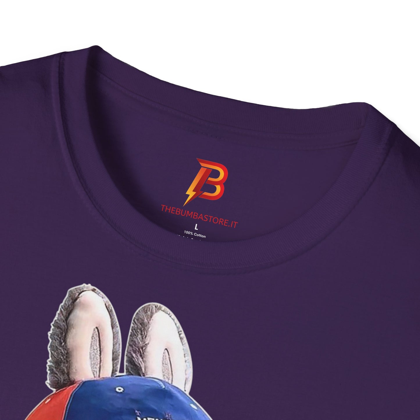 T-Shirt Unisex Labubu Softstyle Arancione – Design Streetwear con Skateboard.