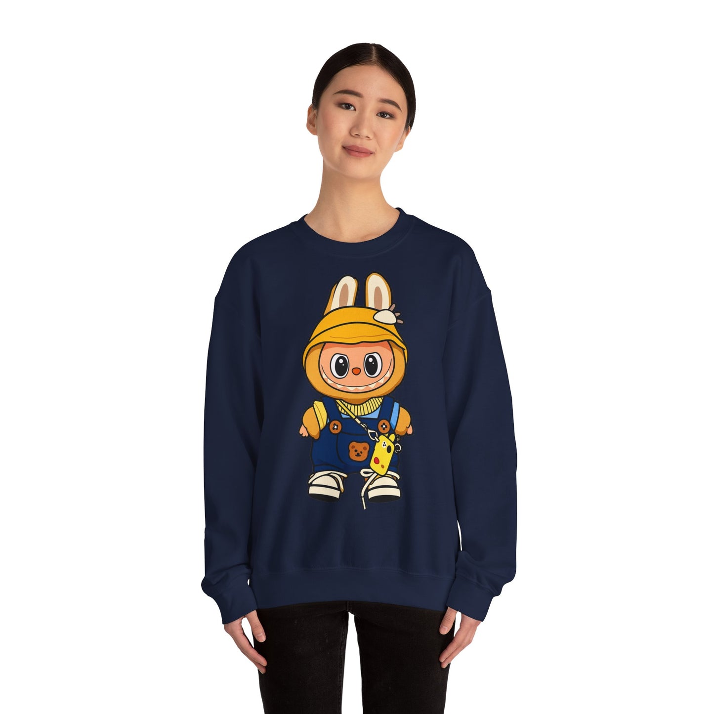 Felpa Unisex Labubu Hoodie Style – Sweatshirt - Streetwear Heavy Blend.