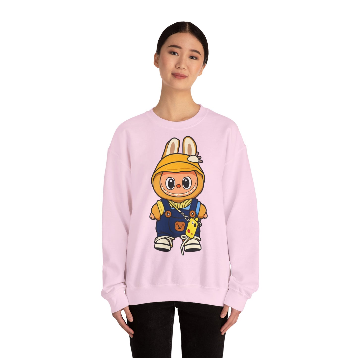 Felpa Unisex Labubu Hoodie Style – Sweatshirt - Streetwear Heavy Blend.