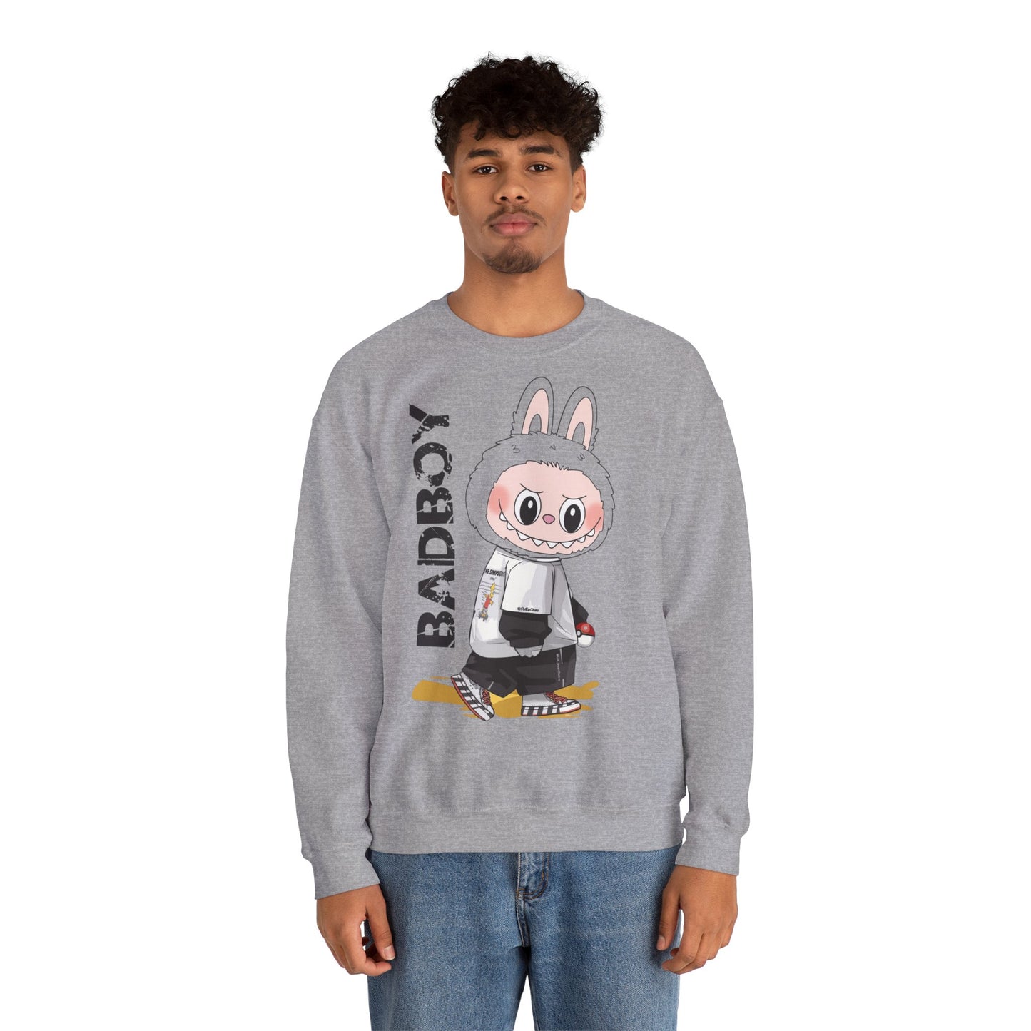 Felpa Unisex Labubu BADBOY – Streetwear Casual Heavy Blend.