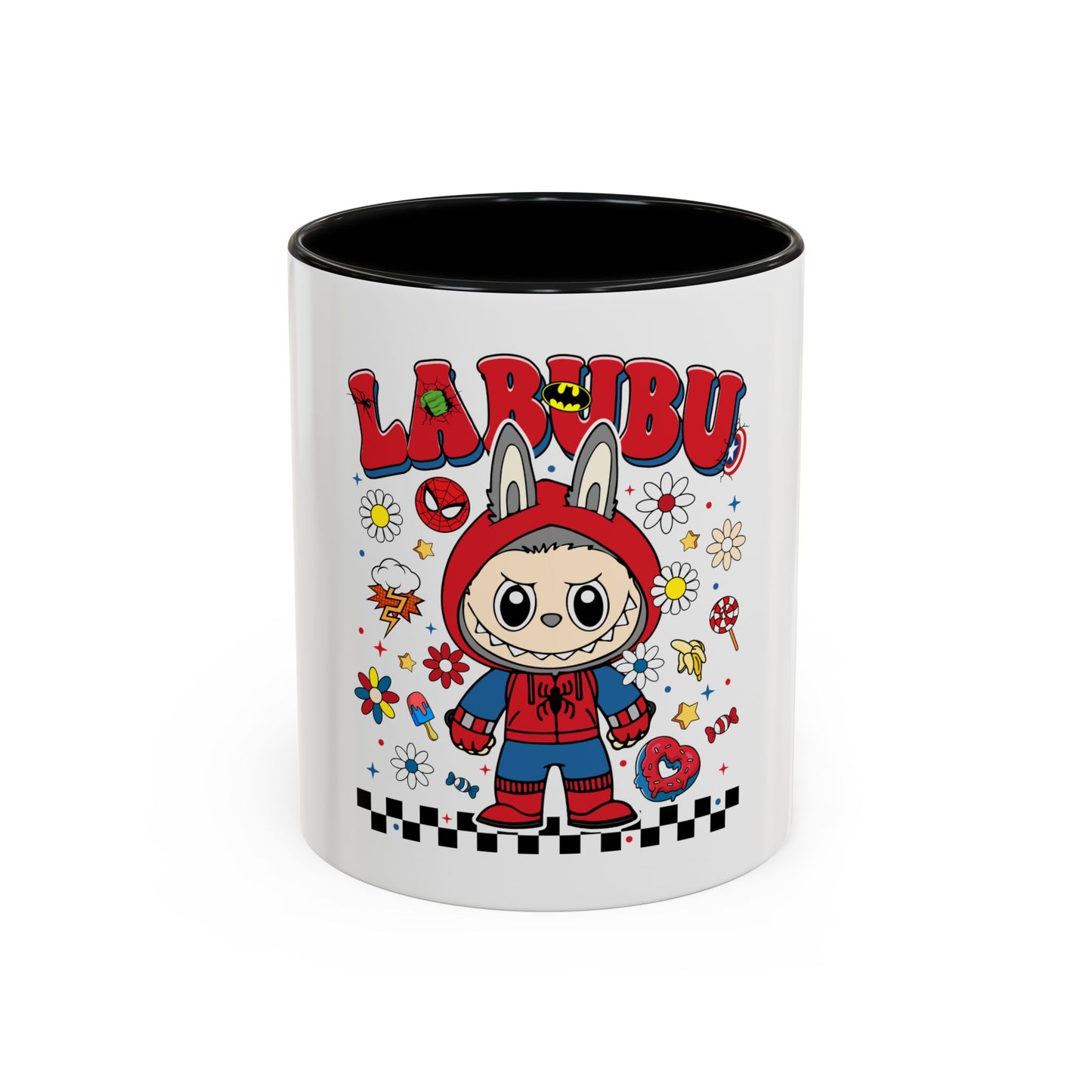Tazza Labubu Pop Art | Tazza Colorata in Ceramica 315 ml – Collezione Personalizzabile.