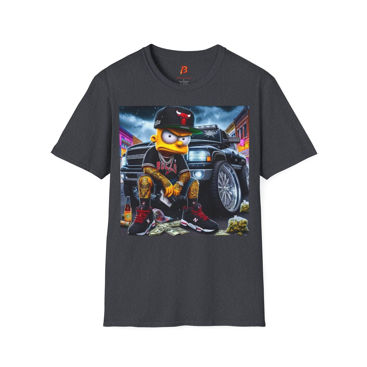 T-Shirt Unisex Bart Simpson Streetwear – Maglietta Urban Hip Hop | Cultura Pop & Moda Anni ’90