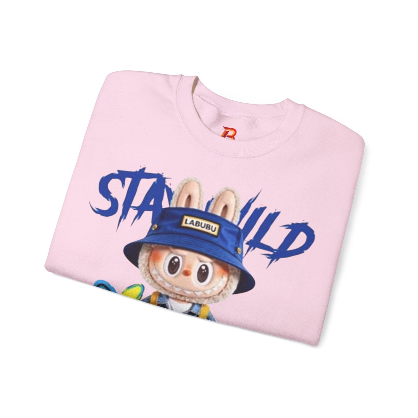 Felpa Unisex Labubu Stay Wild – Streetwear Casual con Design Cartoon.