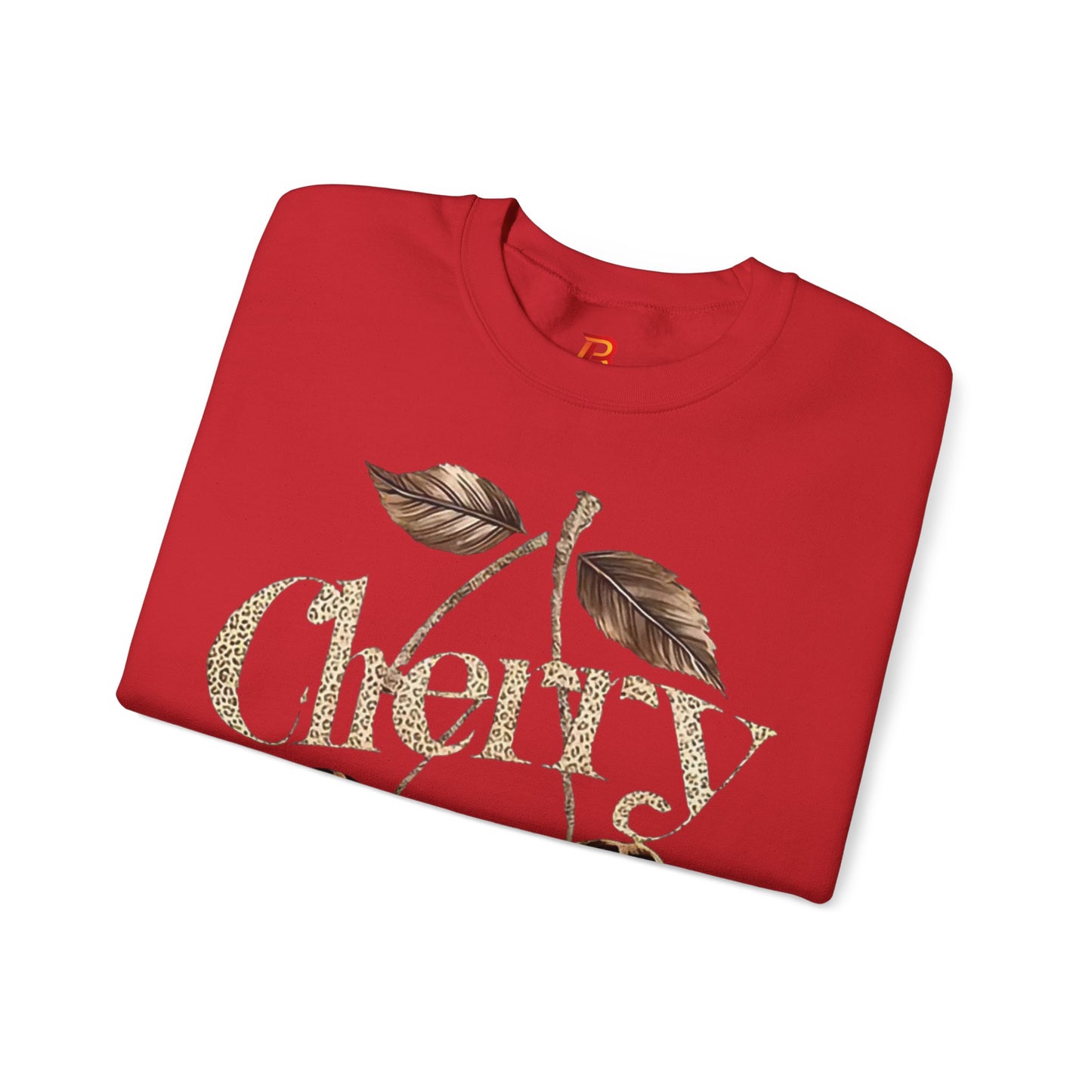 Felpa Unisex "Cherry Leopard" – Stampa Ciliegie Animalier, Stile Streetwear alla Moda.