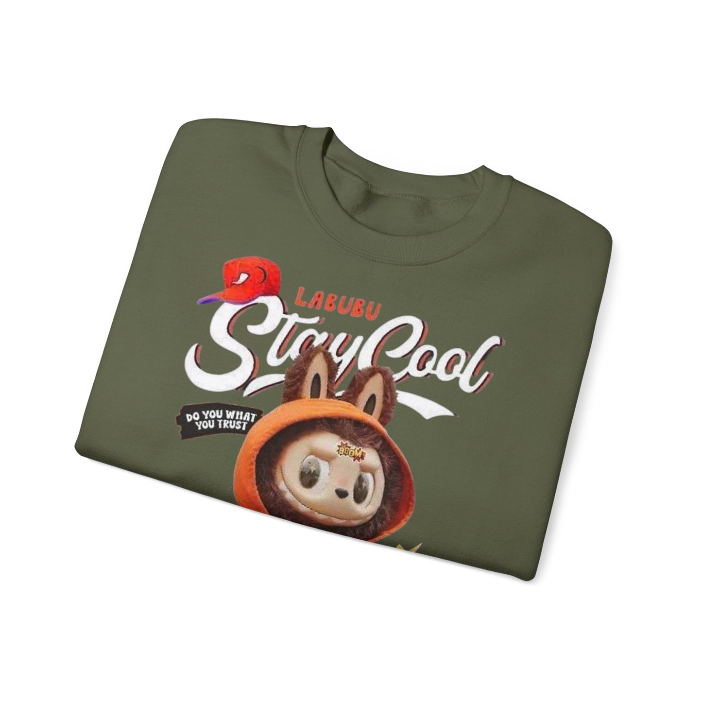 Felpa Unisex Labubu Stay Cool – Sweatshirt _ Streetwear Heavy Blend.