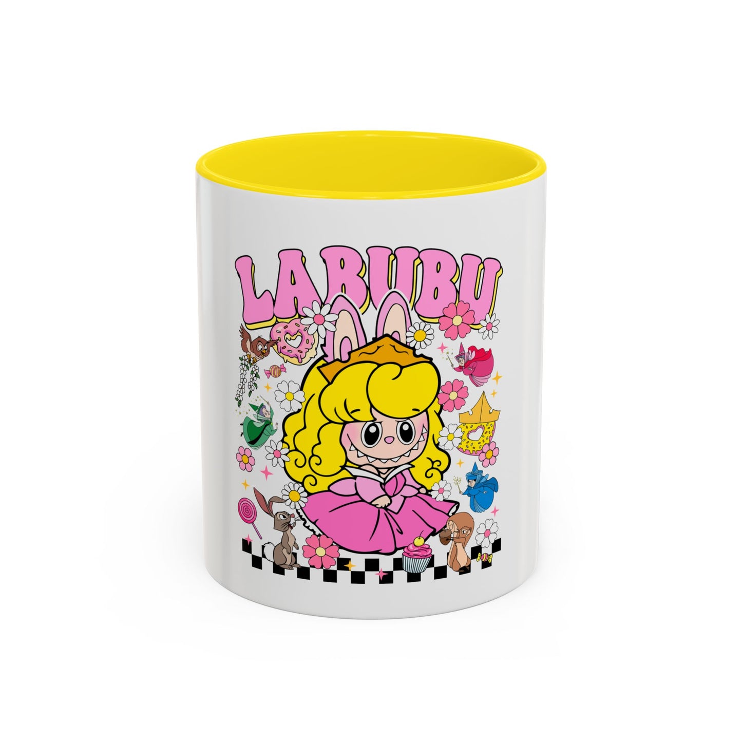 Tazza Labubu Pop Art | Tazza Colorata in Ceramica 315 ml – Collezione Personalizzabile.