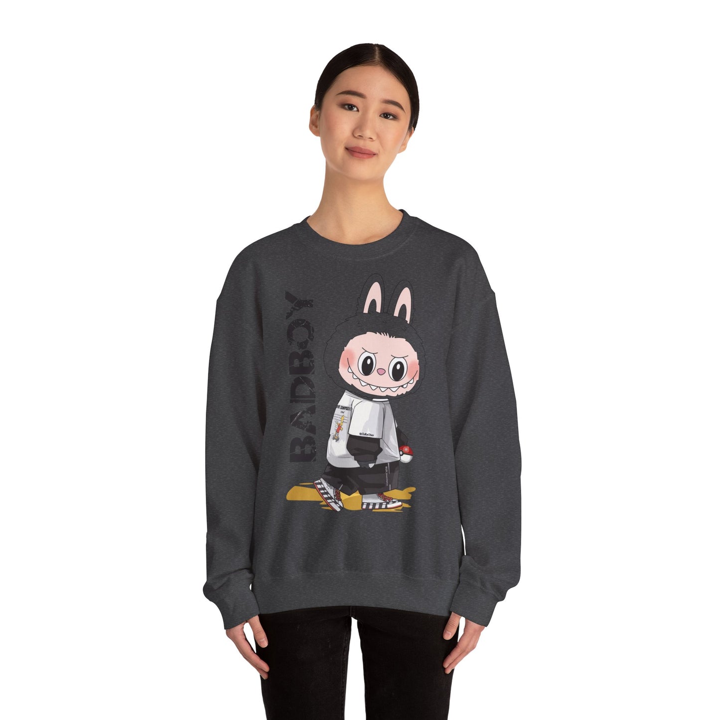 Felpa Unisex Labubu BADBOY – Streetwear Casual Heavy Blend.