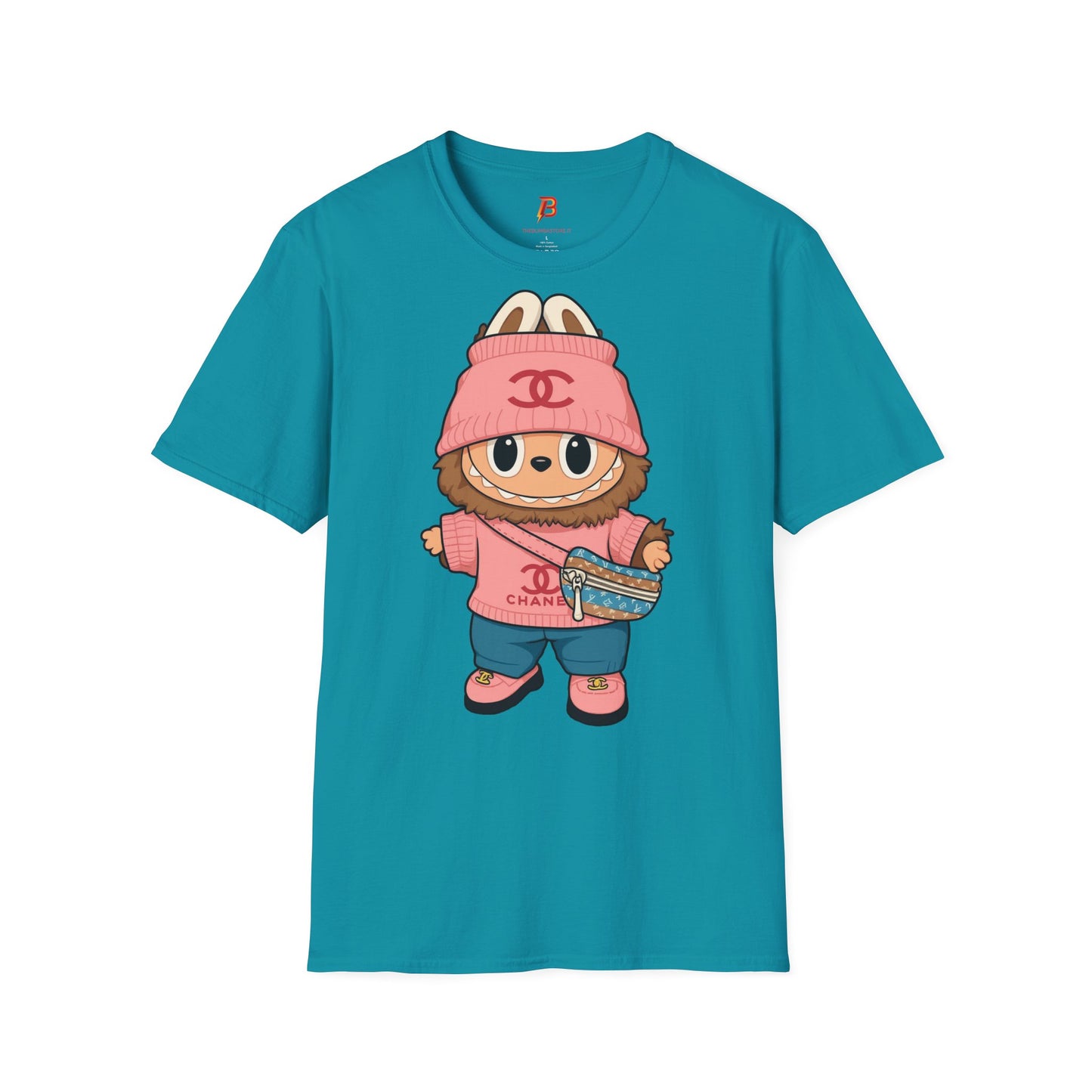 T-Shirt Unisex Labubu Softstyle – Outfit Streetwear  Kawaii.