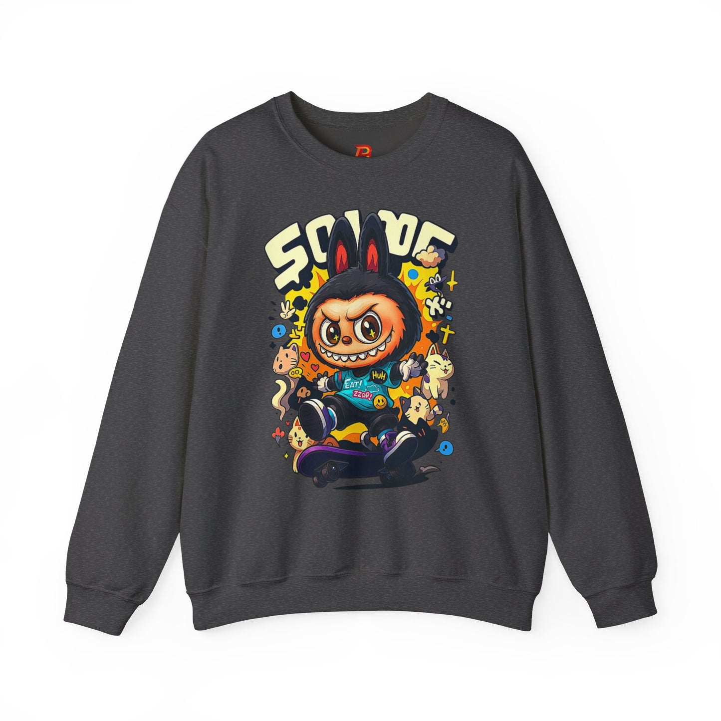 Felpa Unisex Labubu Skateboard – Streetwear Casual, Moda Urban e Comfort.