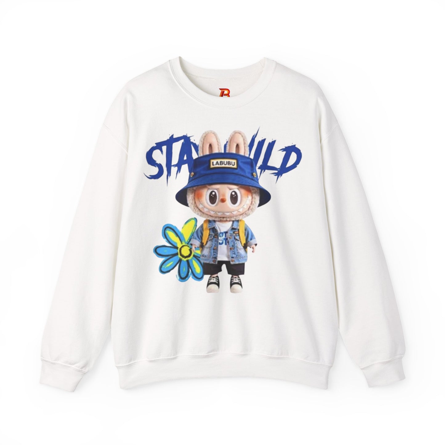 Felpa Unisex Labubu Stay Wild – Streetwear Casual con Design Cartoon.