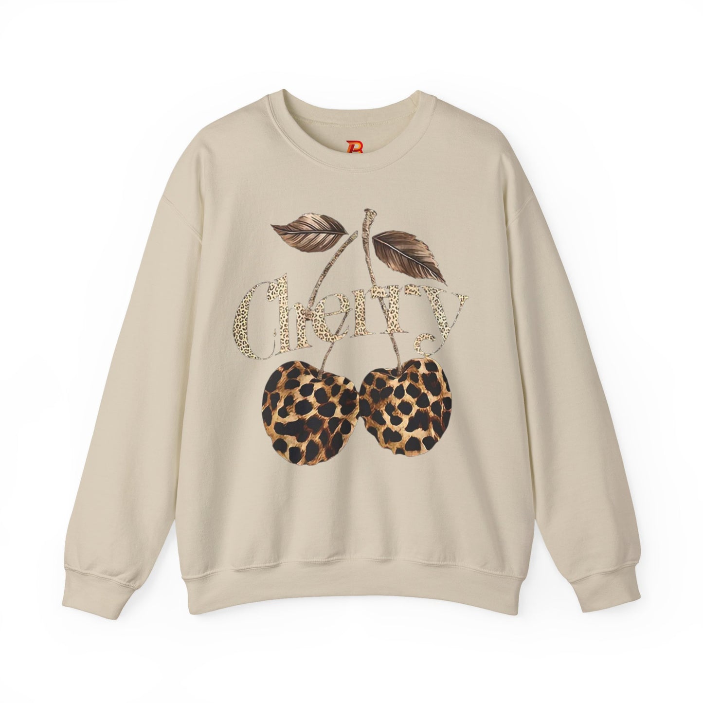 Felpa Unisex "Cherry Leopard" – Stampa Ciliegie Animalier, Stile Streetwear alla Moda.