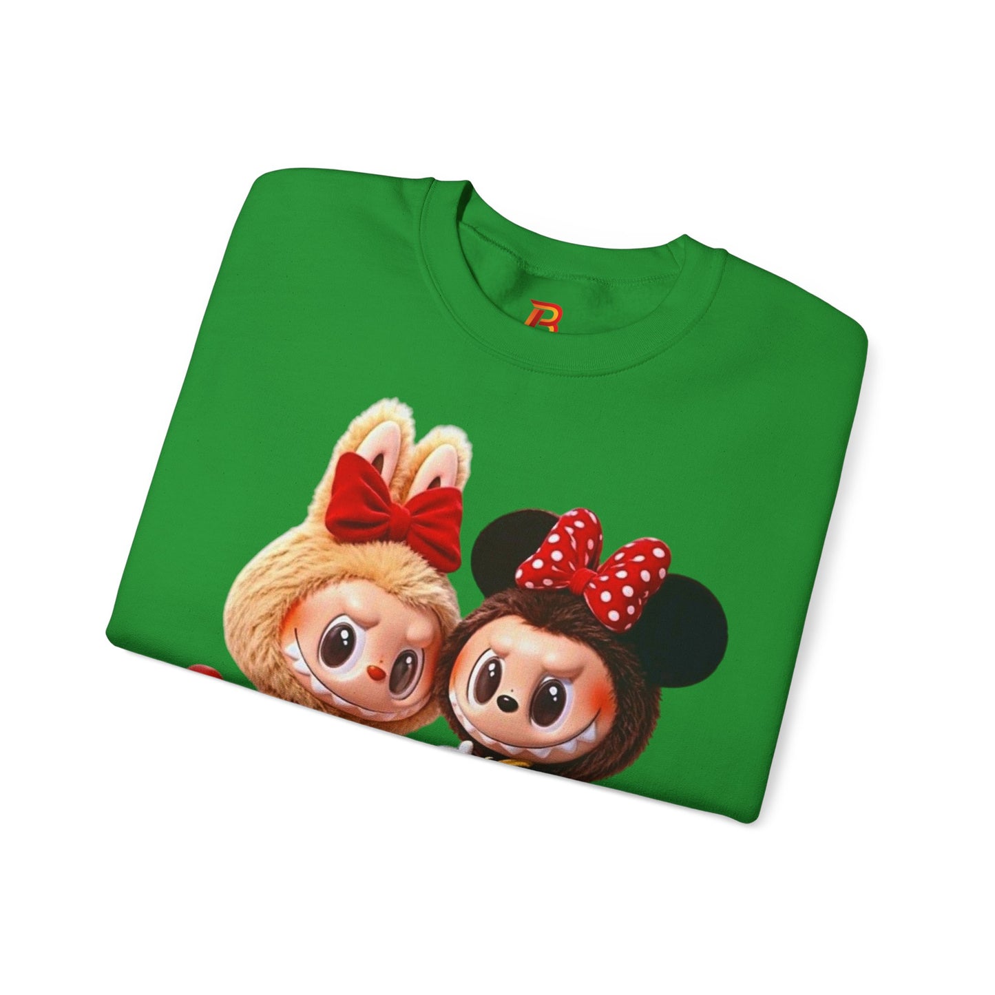 Felpa Unisex Labubu Cartoon – Sweatshirt Streetwear Rossa, Moda Urban e Comfort.